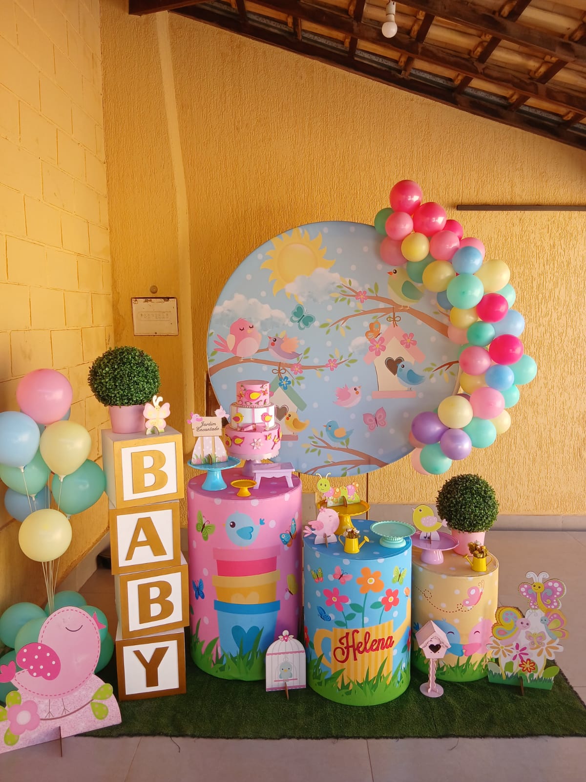 Decoração de chá de bebê